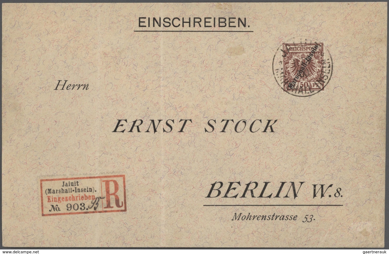 31863 Deutsche Kolonien - Marshall-Inseln: 1889/1912, Interessante Gestempelte Sammlung Ab Vorläufer-Ausga - Marshalleilanden