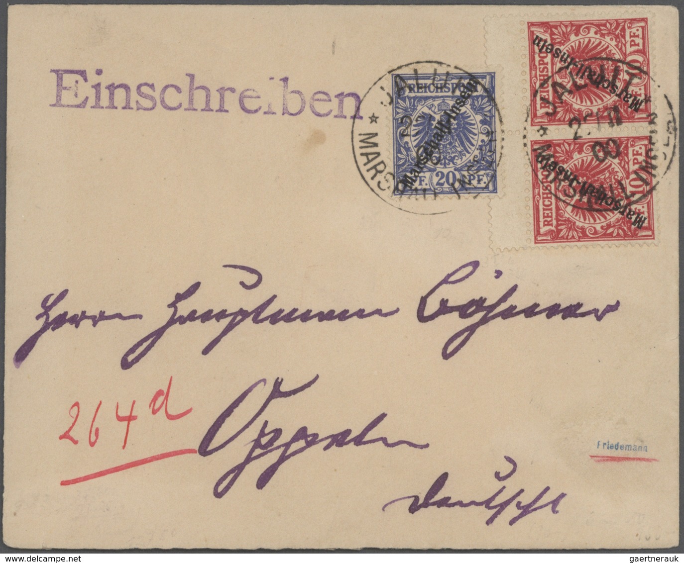 31863 Deutsche Kolonien - Marshall-Inseln: 1889/1912, Interessante Gestempelte Sammlung Ab Vorläufer-Ausga - Marshalleilanden