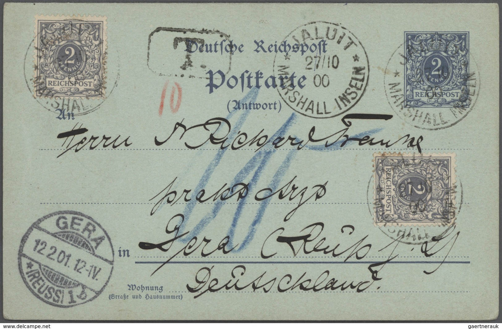 31863 Deutsche Kolonien - Marshall-Inseln: 1889/1912, interessante gestempelte Sammlung ab Vorläufer-Ausga