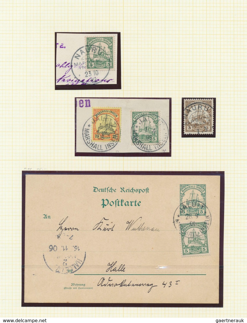 31864 Deutsche Kolonien - Marshall-Inseln: 1897/1919, Meist Ungebrauchte Und Gestempelte Sammlung Mit Eini - Marshalleilanden