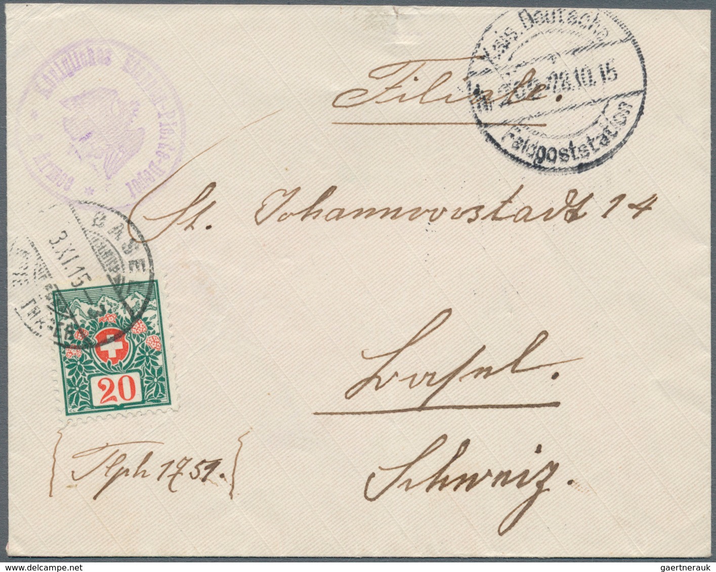 31888 Feldpost 1. Weltkrieg: 1914/1918, Abwechslungsreicher Posten Von Ca. 220 Belegen, Davon Schätzungswe - Sonstige & Ohne Zuordnung