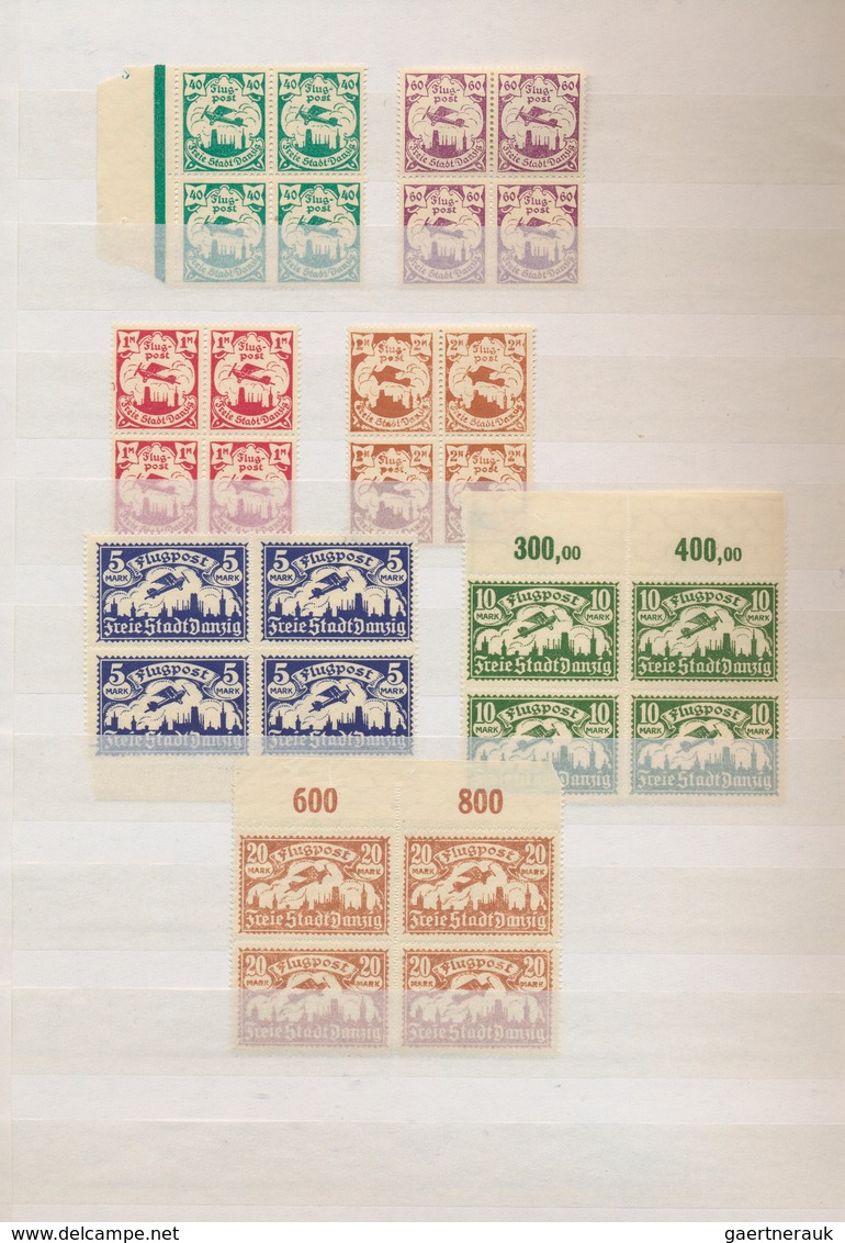 31938 Danzig: 1920/1937, Saubere Zusammenstellung Mit Meist Flugpost-Ausgaben, Dabei 40 Pfg. Bis 10 Mark J - Sonstige & Ohne Zuordnung