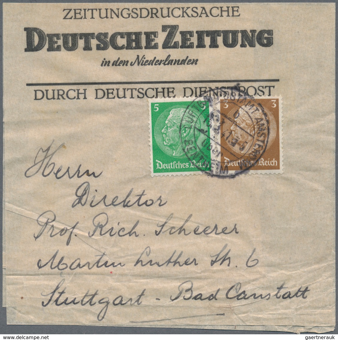 31960 Deutsche Besetzung II. WK: 1938/1944, Interessantes Lot Von 51 Briefen Und Ganzsachen, Dabei Noch 3 - Bezetting 1938-45