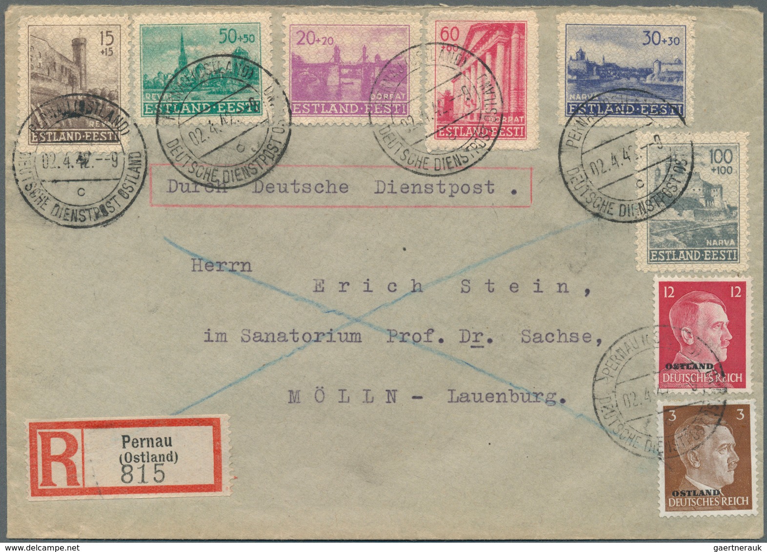 31962 Deutsche Besetzung II. WK: 1938/1944, Vielseitige Partie Von 44 Briefen Und Karten Incl. Sudetenland - Besetzungen 1938-45