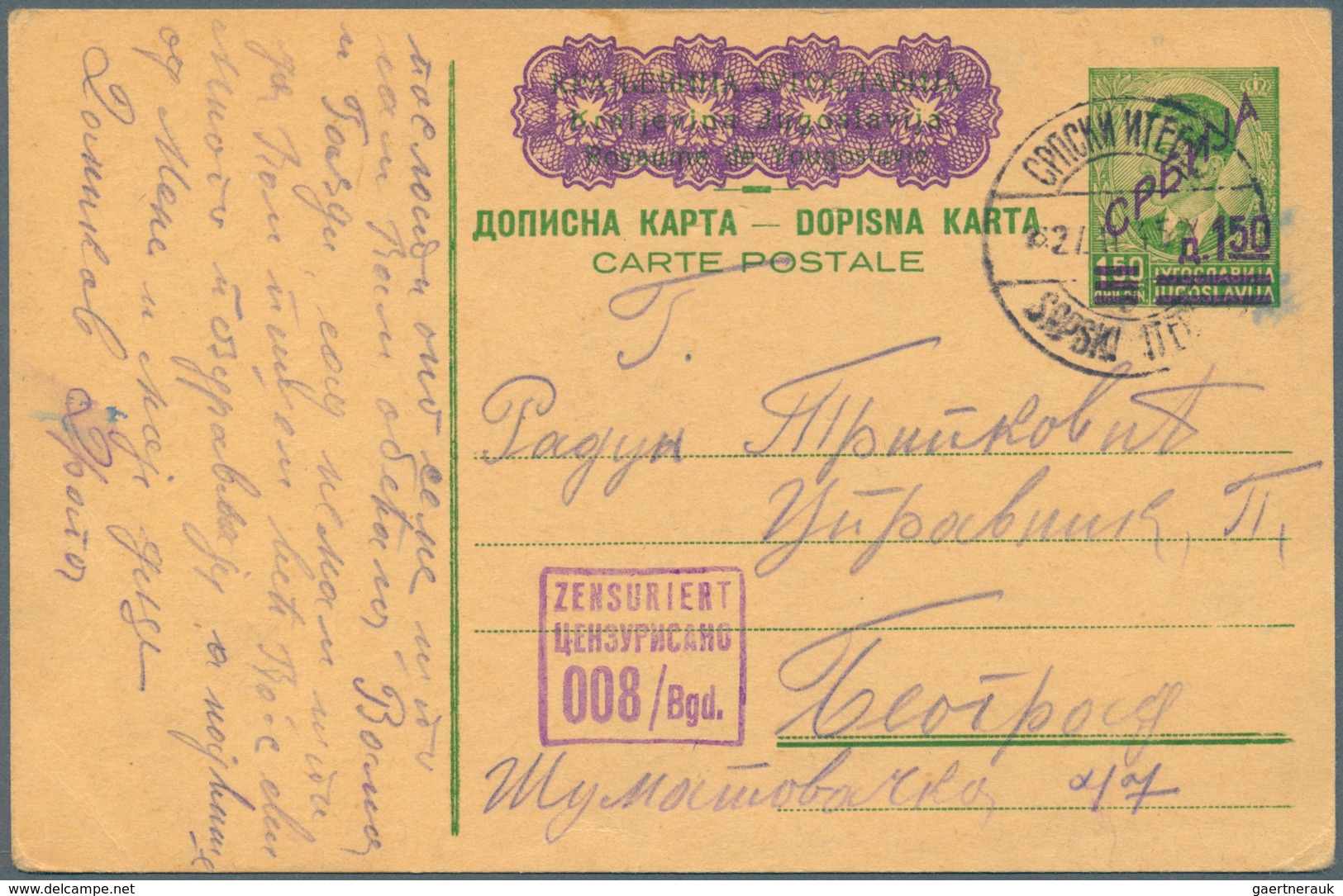31963 Deutsche Besetzung II. WK: 1938/1945. GANZSACHEN. Spannende Sammlung von 58 Postkarten aus versch. G