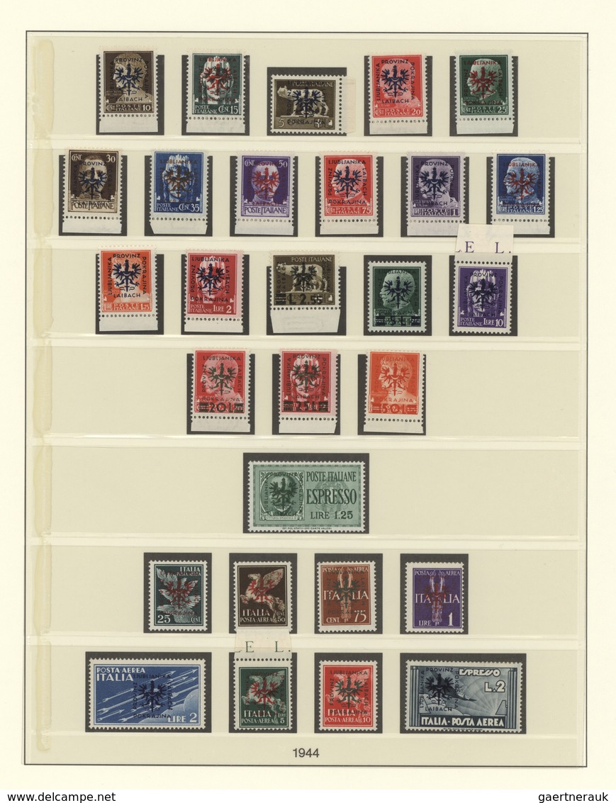 31965 Deutsche Besetzung II. WK: 1939/1945, Sammlung Der Besetzten Gebiete Im Lindner Vordruckalbum Mit Bö - Besetzungen 1938-45