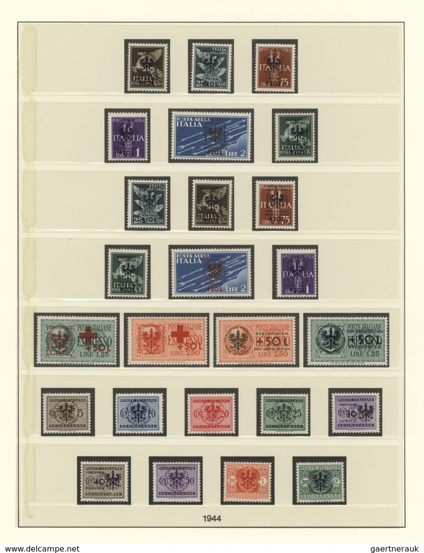 31965 Deutsche Besetzung II. WK: 1939/1945, Sammlung Der Besetzten Gebiete Im Lindner Vordruckalbum Mit Bö - Besetzungen 1938-45