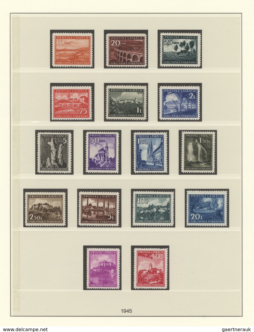 31965 Deutsche Besetzung II. WK: 1939/1945, Sammlung Der Besetzten Gebiete Im Lindner Vordruckalbum Mit Bö - Bezetting 1938-45