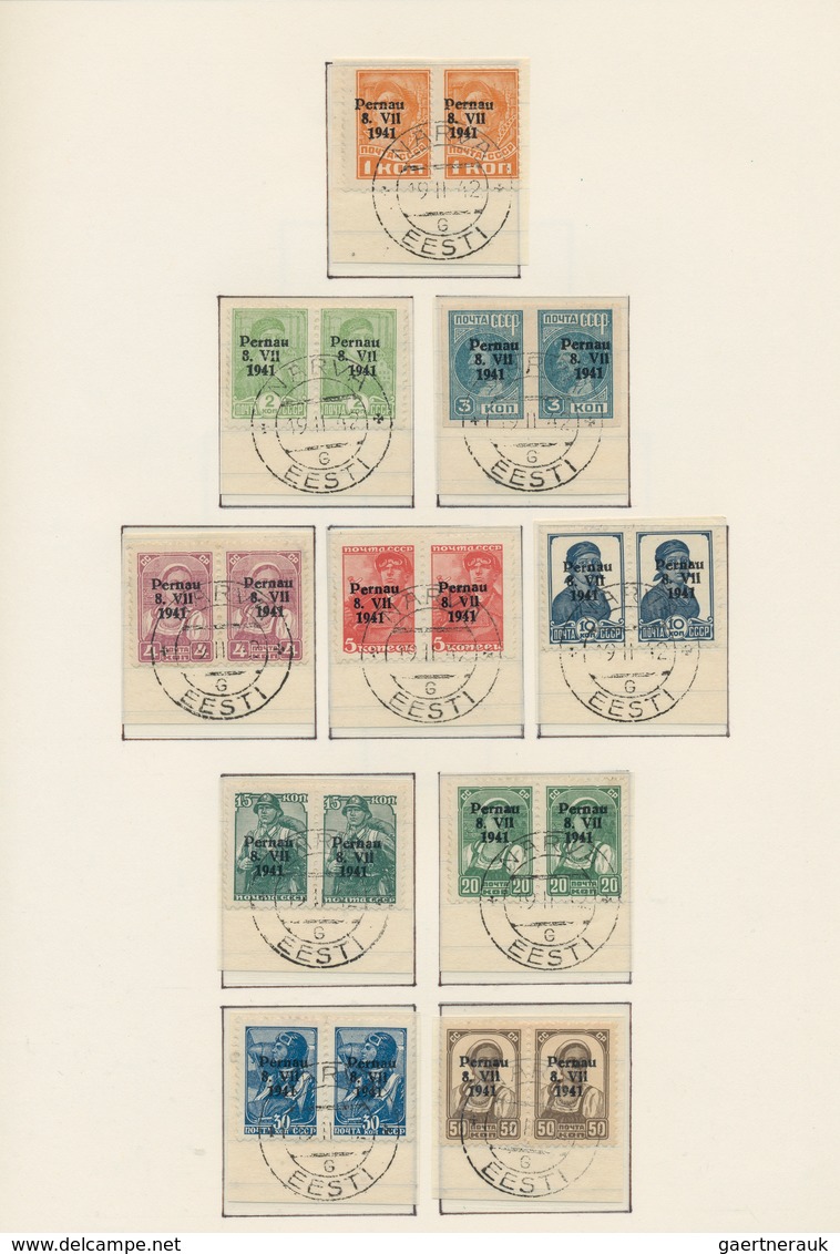 31967 Deutsche Besetzung II. WK: 1939/44, Sammlung B&M (mit Z 1) Und GG Sowie Frankreich (mit Bl. I), Estl - Besetzungen 1938-45