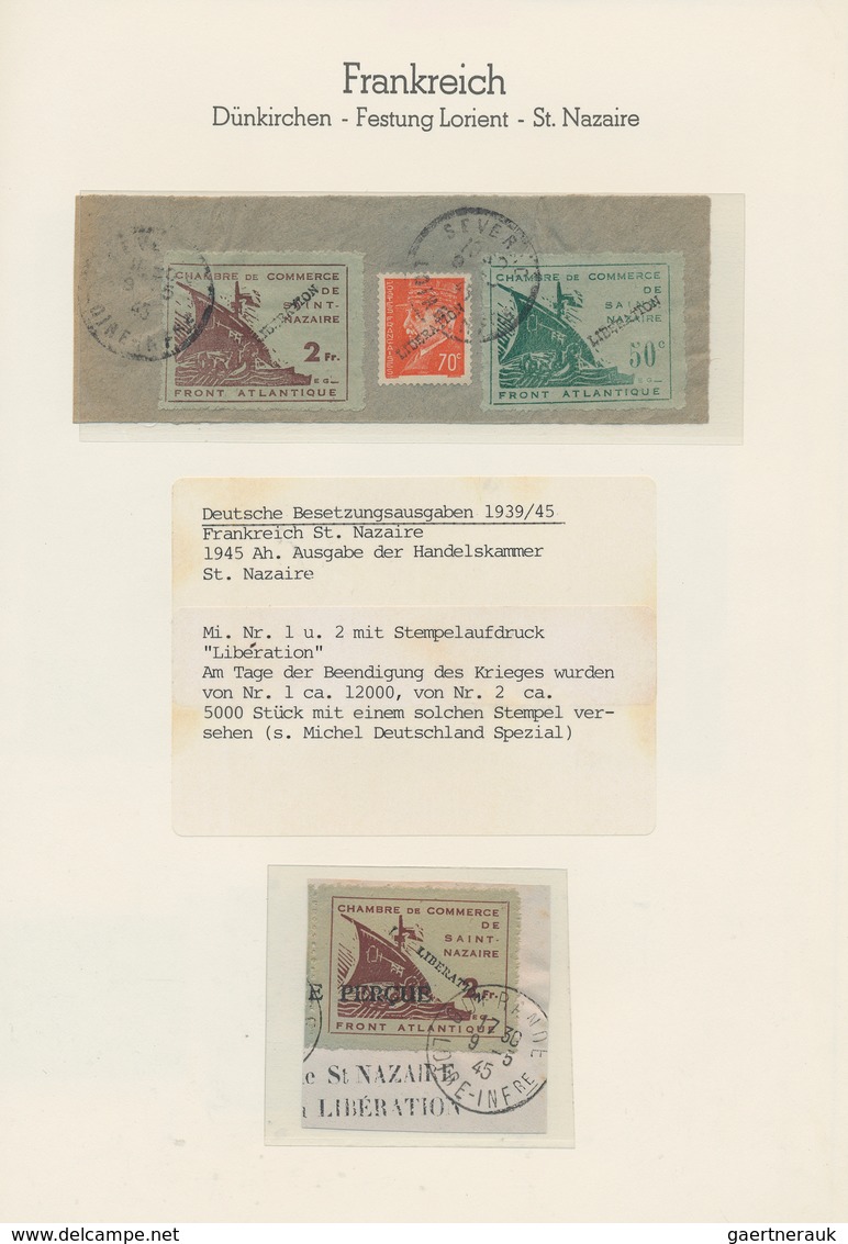 31967 Deutsche Besetzung II. WK: 1939/44, Sammlung B&M (mit Z 1) Und GG Sowie Frankreich (mit Bl. I), Estl - Besetzungen 1938-45