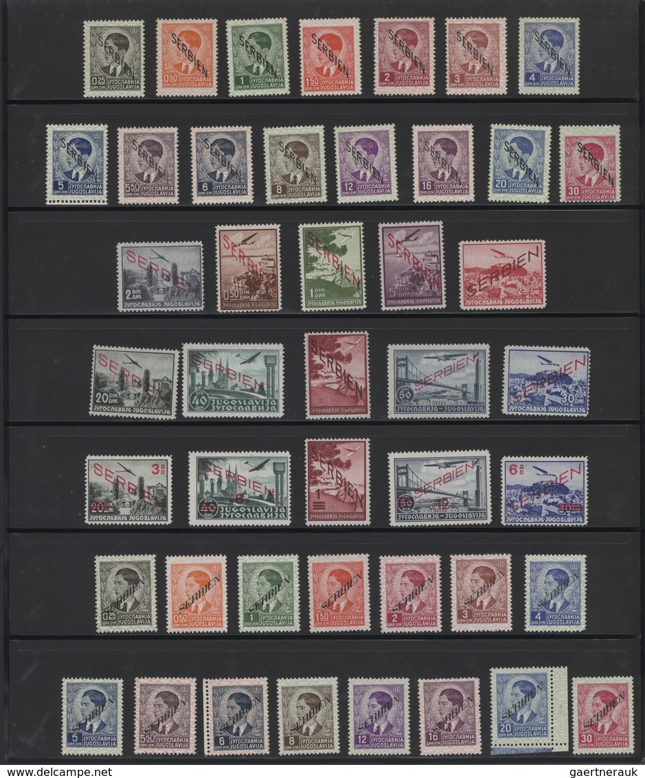 31969 Deutsche Besetzung II. WK: 1939/45, Serbien, B&M, GG, Lettland Etc. Gut Besammelt Postfrisch Im Lind - Bezetting 1938-45