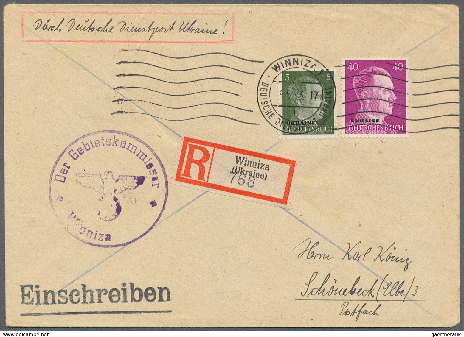 31975 Deutsche Besetzung II. WK: Interessante Partie Mit Besseren Belegen, Darunter Ganzsachenkarten Serbi - Bezetting 1938-45
