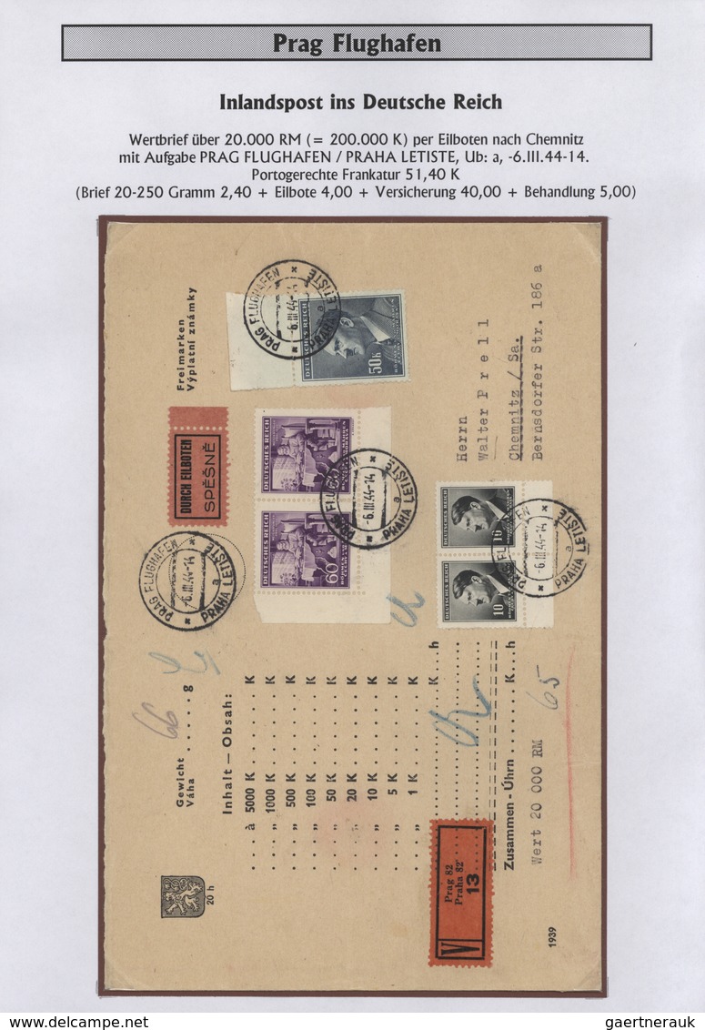 31976 Dt. Besetzung II WK - Böhmen Und Mähren: 1938/1945, Fünf Ordner Mit Einer Großen Menge An Belegen, M - Bezetting 1938-45