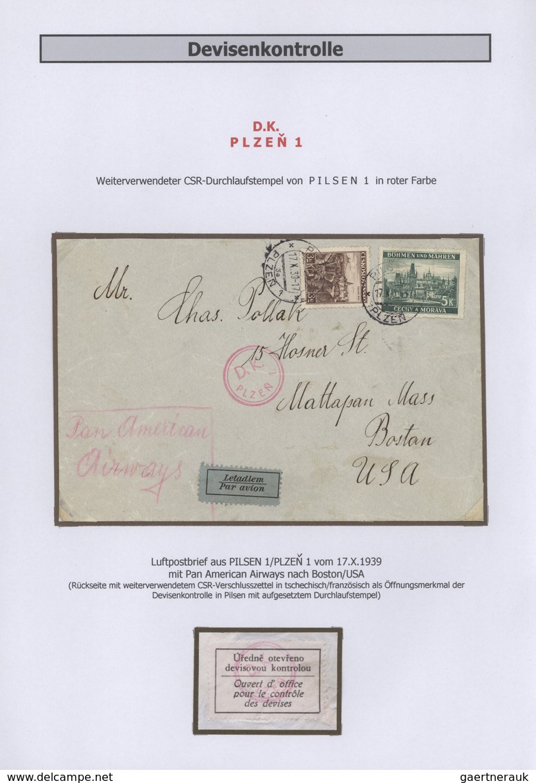 31976 Dt. Besetzung II WK - Böhmen Und Mähren: 1938/1945, Fünf Ordner Mit Einer Großen Menge An Belegen, M - Bezetting 1938-45