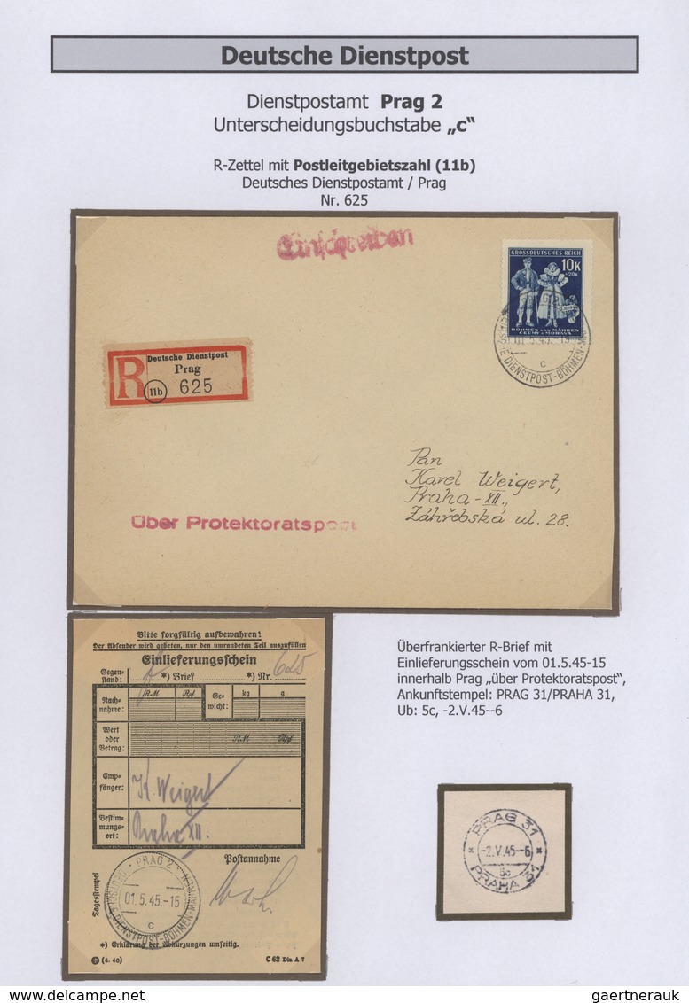 31981 Dt. Besetzung II WK - Böhmen Und Mähren: 1939/1945, DEUTSCHE DIENSTPOST BÖHMEN UND MÄHREN: Ca. 100 A - Besetzungen 1938-45