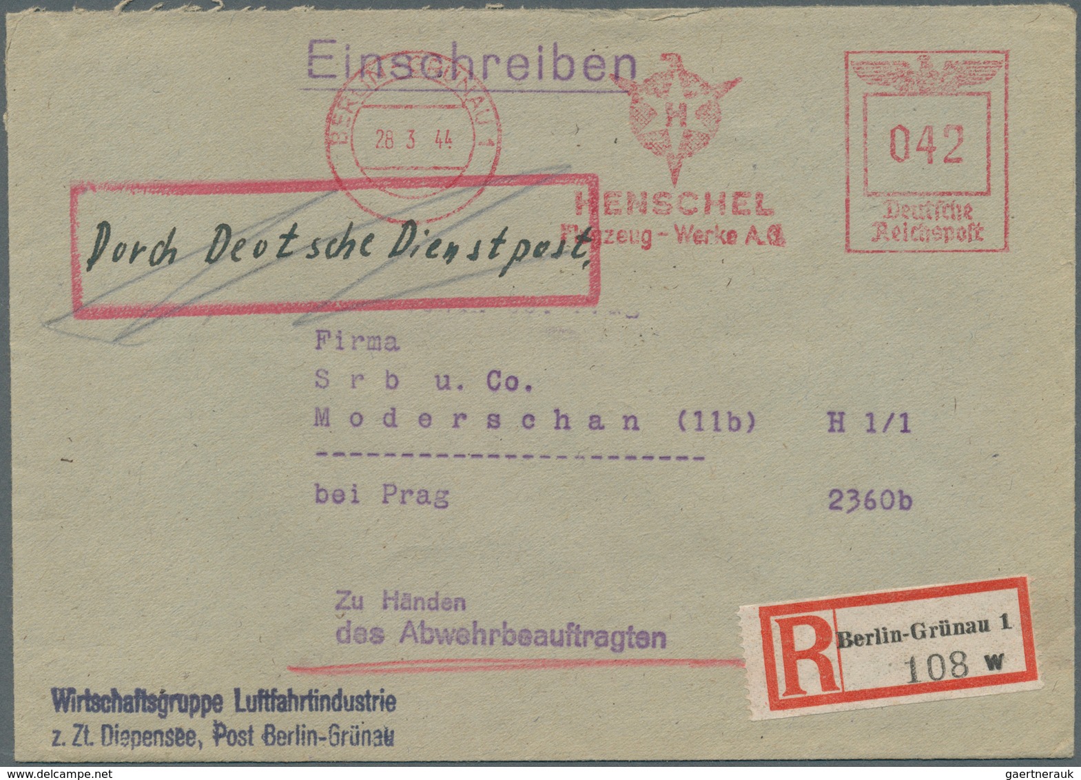 31982 Dt. Besetzung II WK - Böhmen und Mähren: 1939/1945, viele hundert Belege in 10 Steckalben, dabei u.a