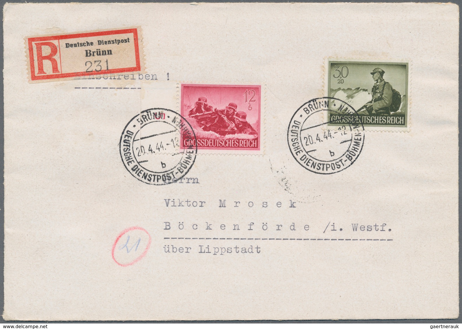 31984 Dt. Besetzung II WK - Böhmen Und Mähren: 1939-1945, Toller Posten Mit Marken, Briefen Und Belegen, D - Besetzungen 1938-45