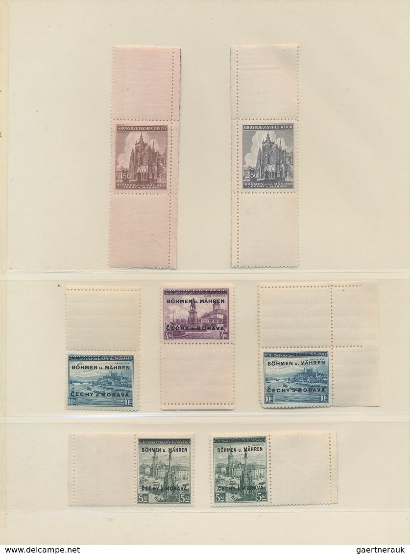 31990 Dt. Besetzung II WK - Böhmen Und Mähren: 1939/45, Spezialsammlung Postfrisch Mit Nahezu Allen Varian - Bezetting 1938-45