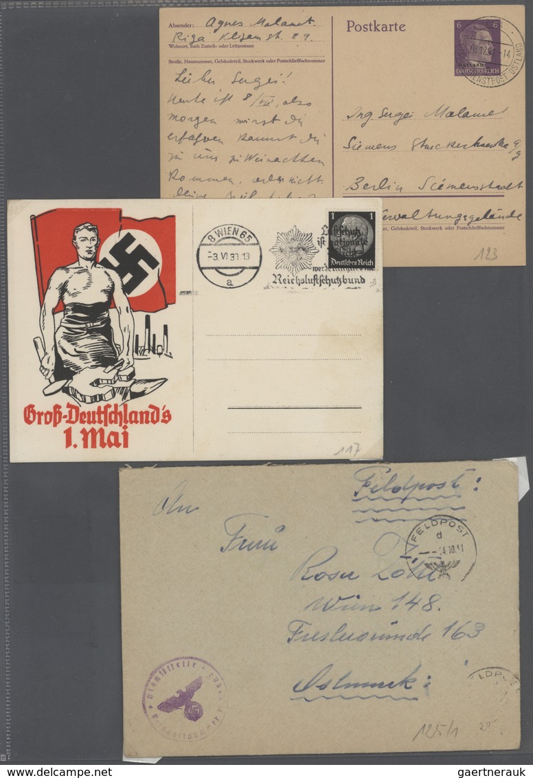 32037 Feldpost 2. Weltkrieg: 1939/1948, sehr interessante Sammlung mit ca. 230 Belegen, dabei Schwerpunkt