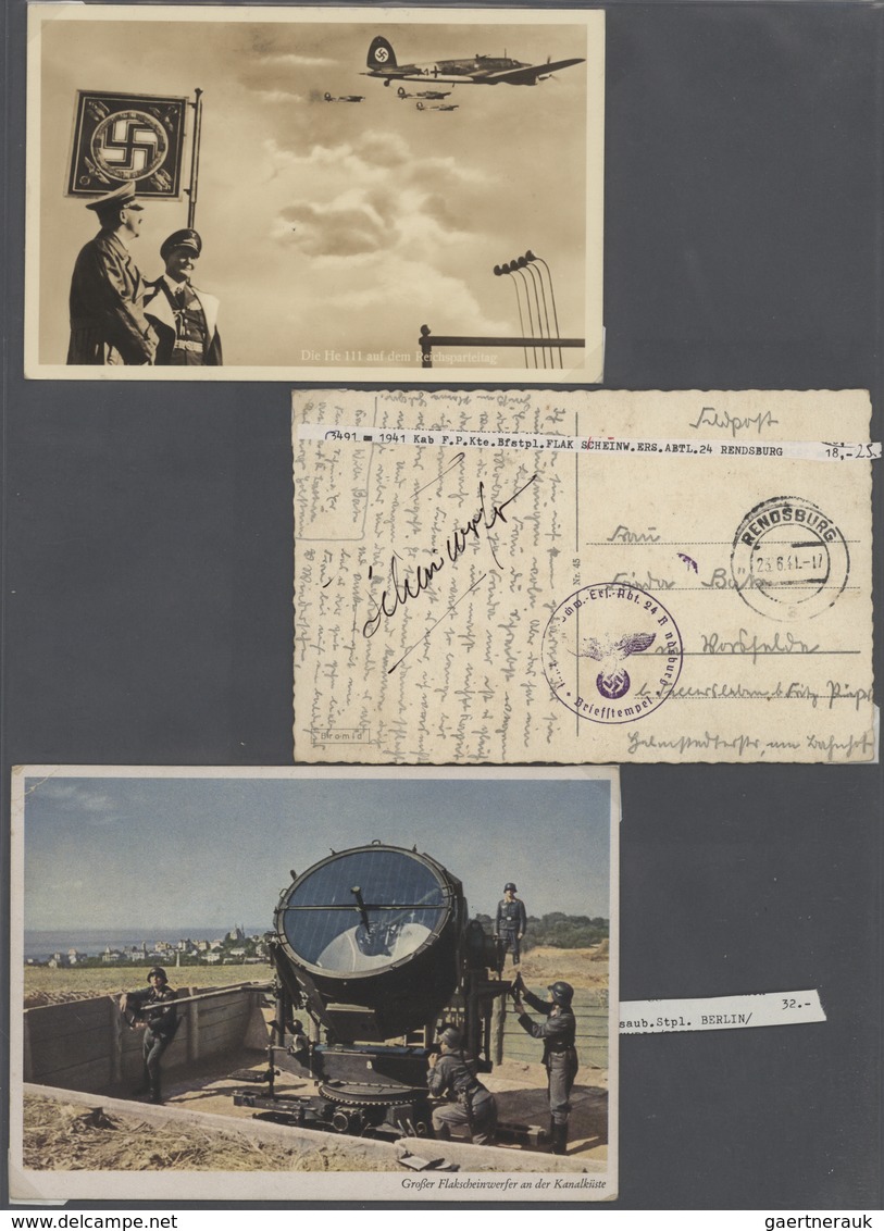 32037 Feldpost 2. Weltkrieg: 1939/1948, sehr interessante Sammlung mit ca. 230 Belegen, dabei Schwerpunkt