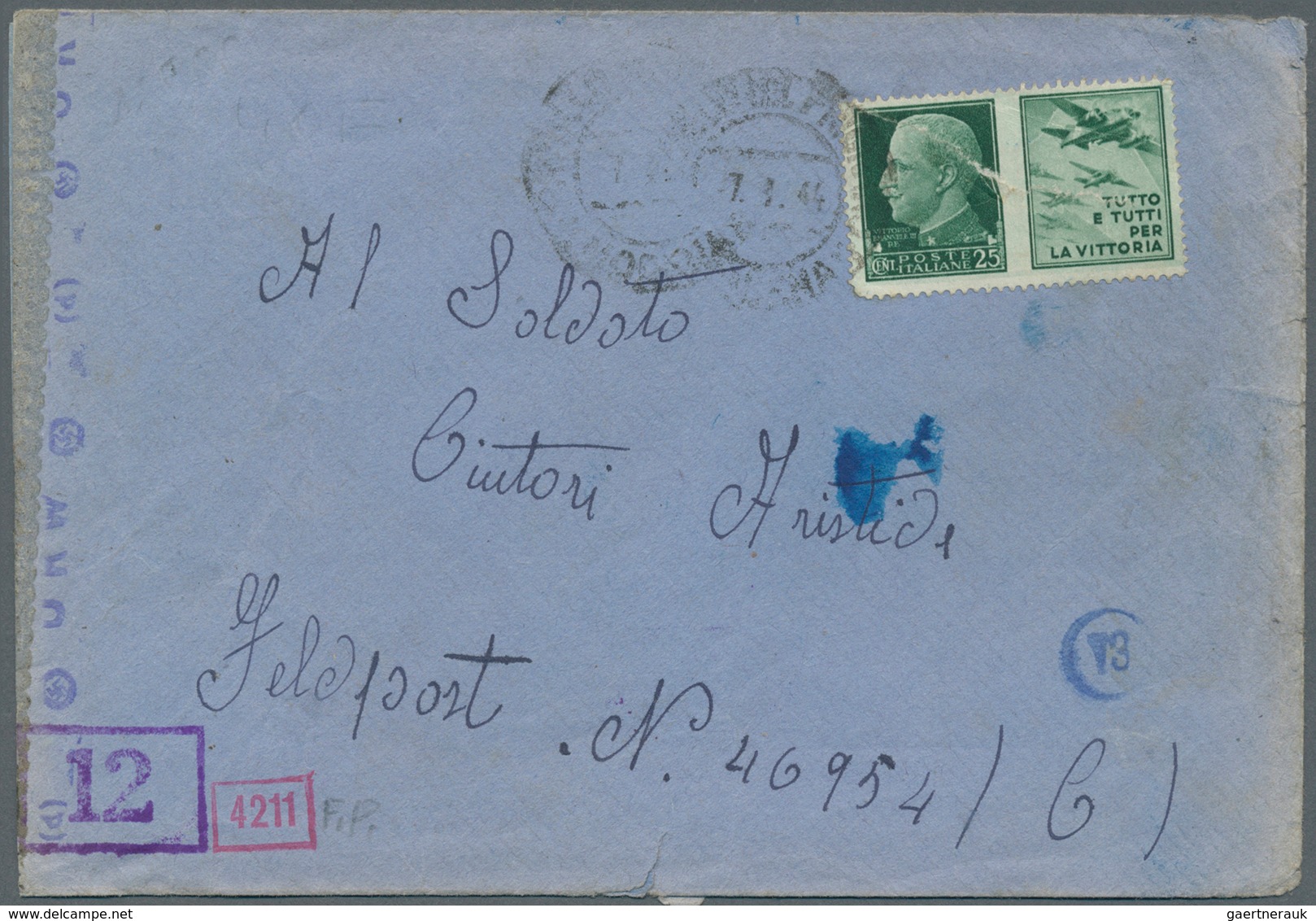 32039 Feldpost 2. Weltkrieg: 1939/1945, 66 teils bessere Belege, mit Briefen aus Italien an Feldpostnummer