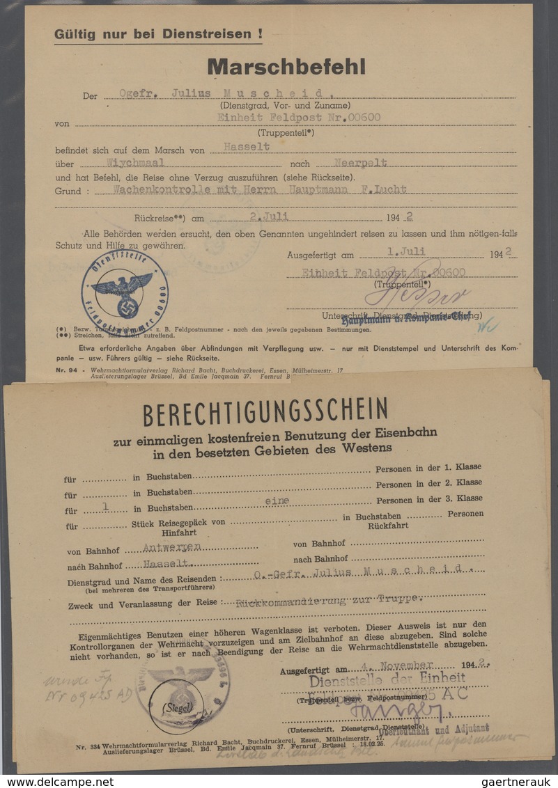 32043 Feldpost 2. Weltkrieg: 1939/1945, Gehaltvolle Und Vielseitige Sammlung Mit Ca. 200 Luftfeldpost-Bele - Sonstige & Ohne Zuordnung