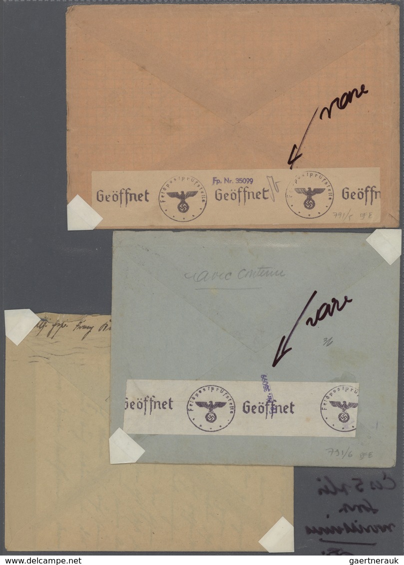 32043 Feldpost 2. Weltkrieg: 1939/1945, gehaltvolle und vielseitige Sammlung mit ca. 200 Luftfeldpost-Bele