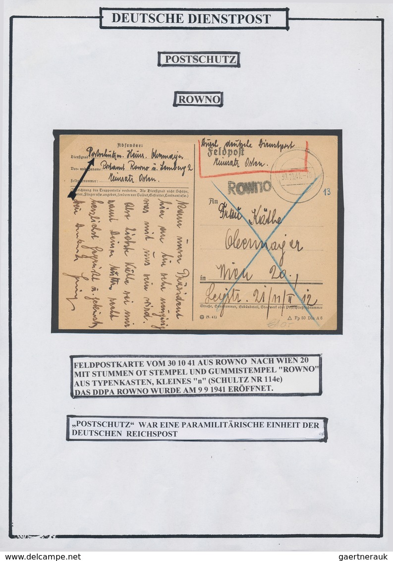 32044 Feldpost 2. Weltkrieg: 1939/1945, Kleine Sammlung Mit 37 Belegen (Zivilpost, Dienstpost, Feldpost) V - Andere & Zonder Classificatie