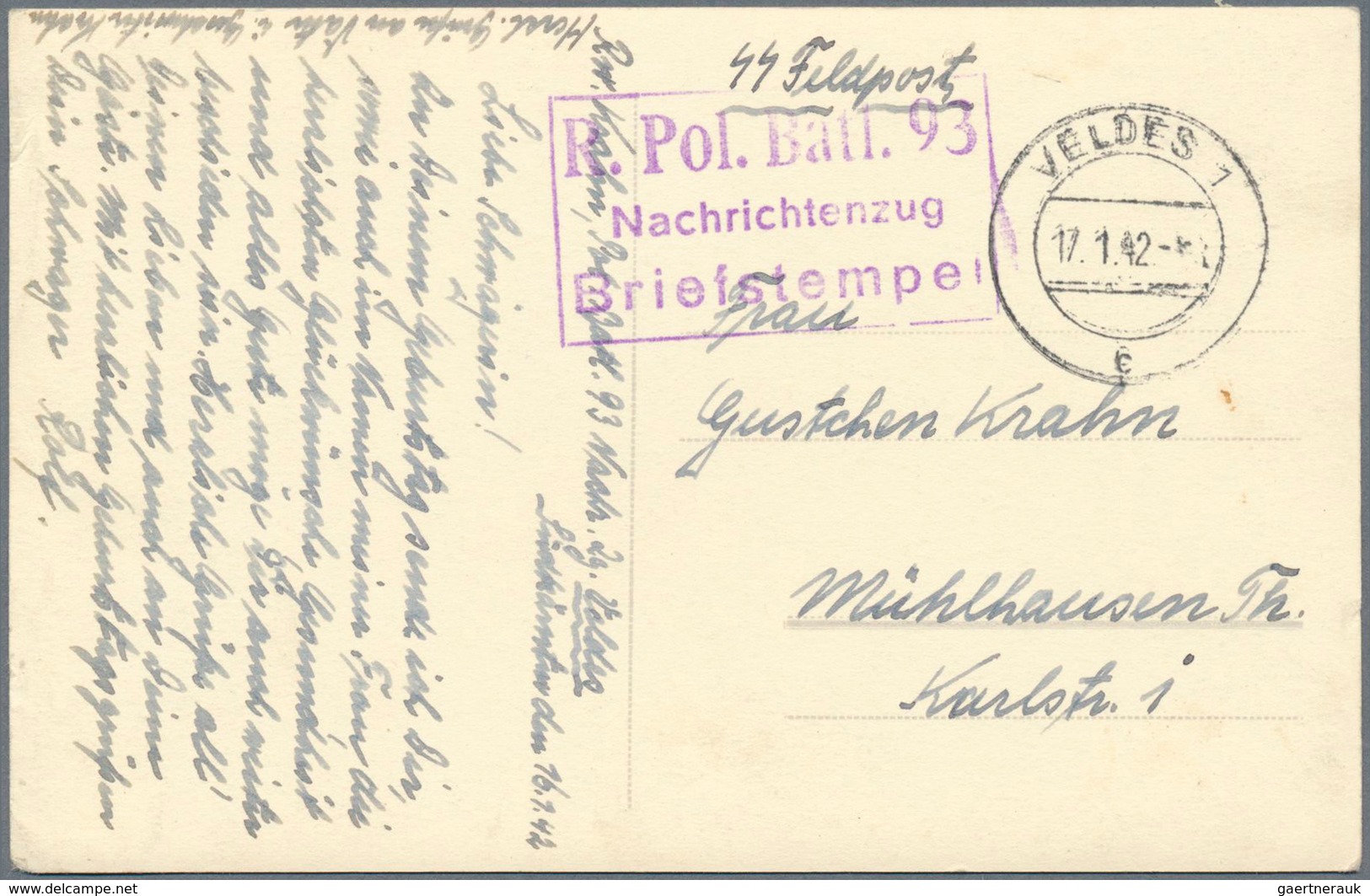 32049 Feldpost 2. Weltkrieg: 1939/1945, vielseitiger Bestand von ca. 100 Belegen (alle Belege entschlüssel