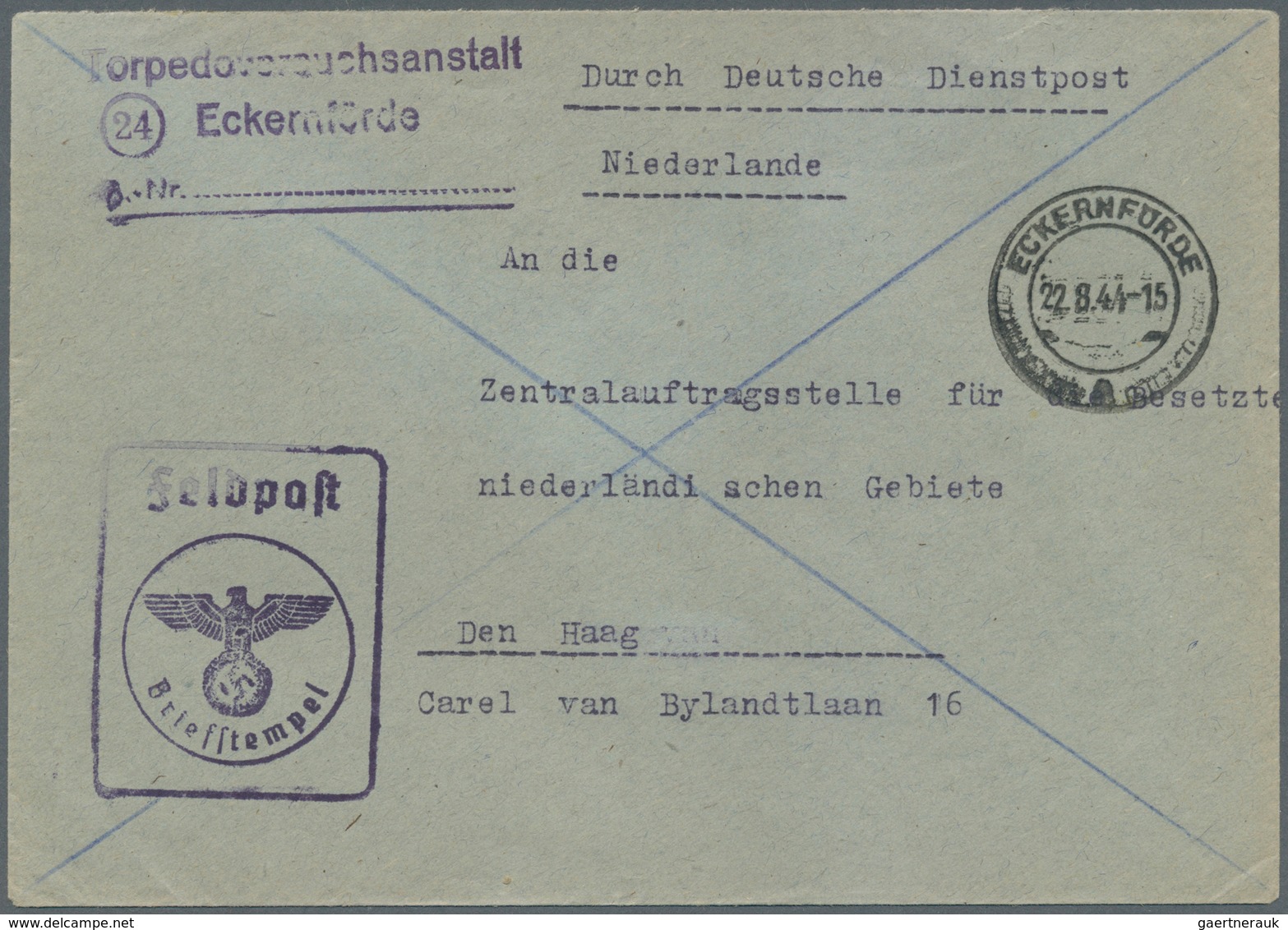 32051 Feldpost 2. Weltkrieg: 1939/1944, 61 Feldpostbelege, Eilnachrichten-, Lebenszeichen- Und Eilauftrags - Andere & Zonder Classificatie