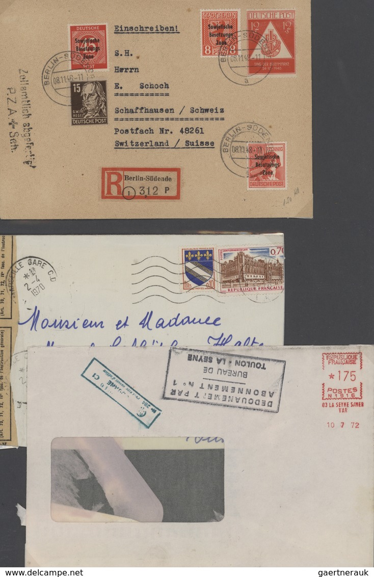 32074 Zensurpost: 1940/1945, gehaltvolle Sammlung mit ca.130 Belegen, nach den Orten der verschiedenen Zen