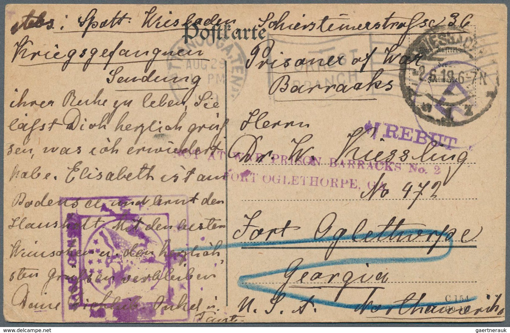 32078 Kriegsgefangenen-Lagerpost: 1915/1919, Bestand von 170 Belegen (div. Vordrucke, Lager-/Postzensuren,