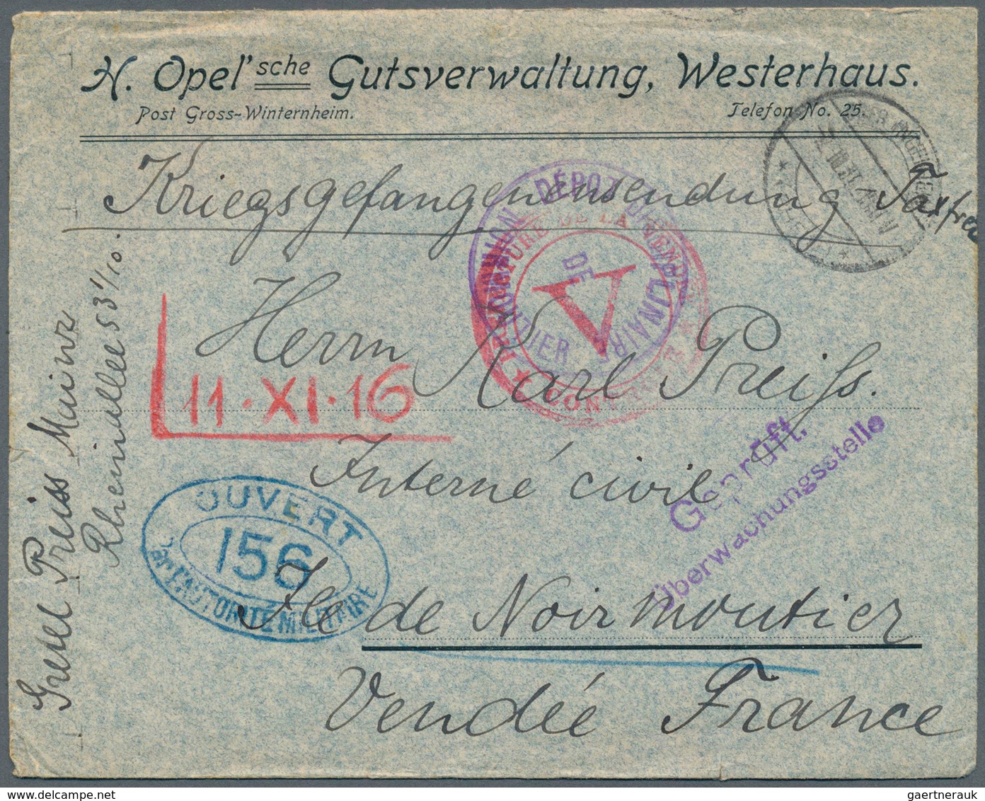32078 Kriegsgefangenen-Lagerpost: 1915/1919, Bestand von 170 Belegen (div. Vordrucke, Lager-/Postzensuren,