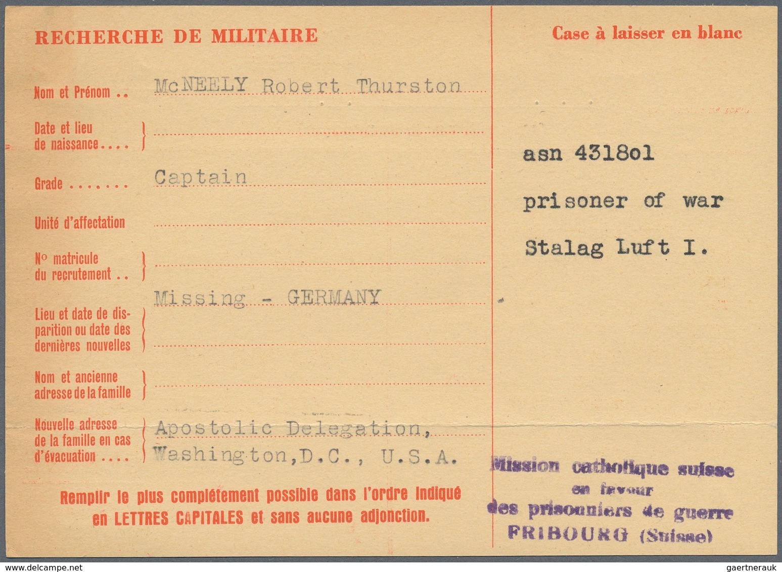 32085 Kriegsgefangenen-Lagerpost: 1940/1945: Ca 90 Bis 120 Kriegsgefangenen-Such Bzw. Registrierungskarten - Andere & Zonder Classificatie