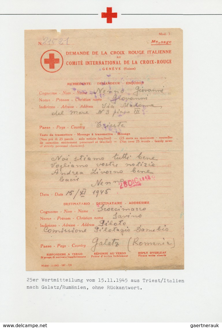 32086 Kriegsgefangenen-Lagerpost: 1945/2000 (ca.), Umfangreiche Sammlung "Der Suchdienst Vom Roten Kreuz"m - Sonstige & Ohne Zuordnung