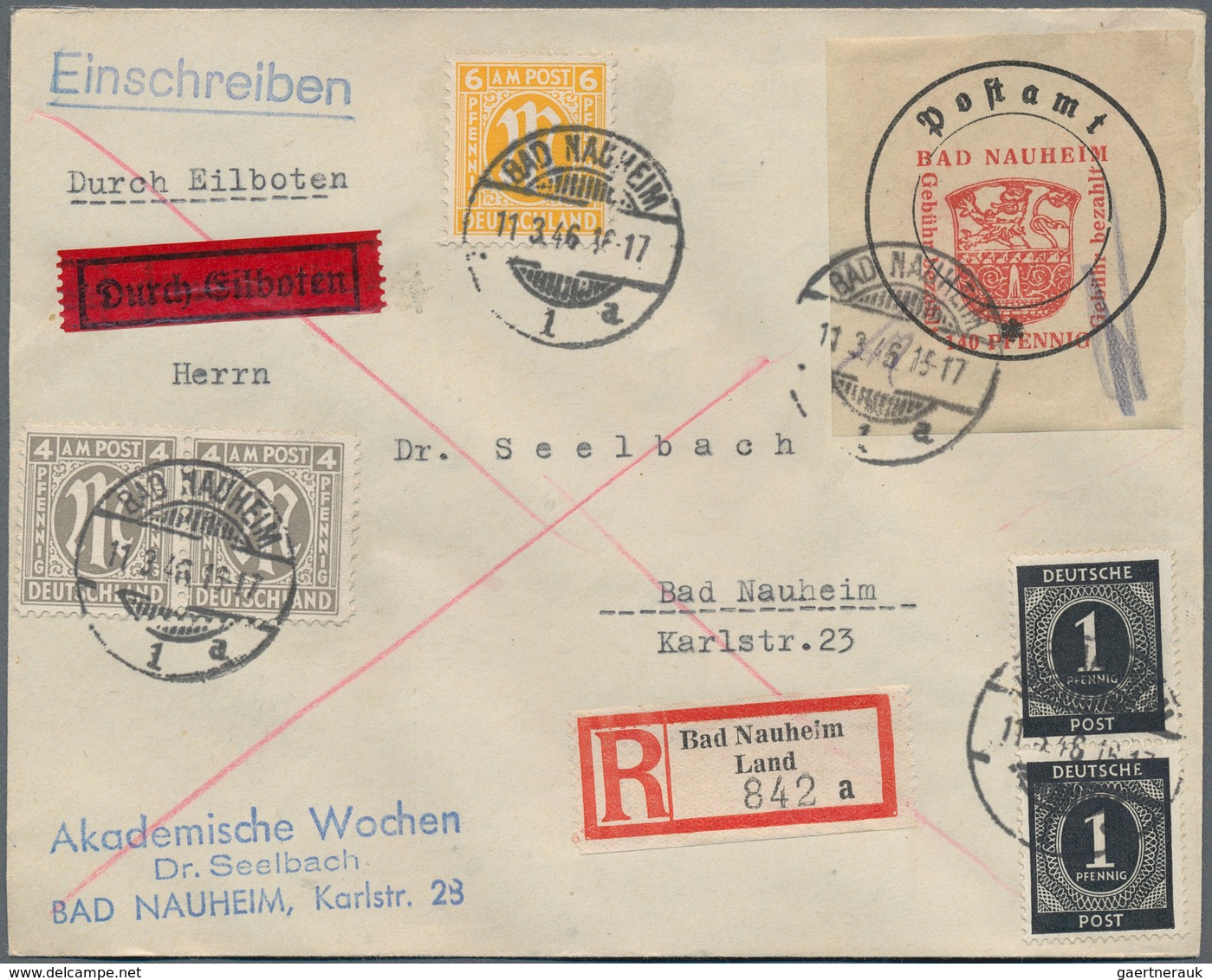 32102 Deutschland Nach 1945: 1945 - 1949 (ca.), Posten Von Etwa 220 Belegen Aus Den Verschiedenen Besatzun - Verzamelingen