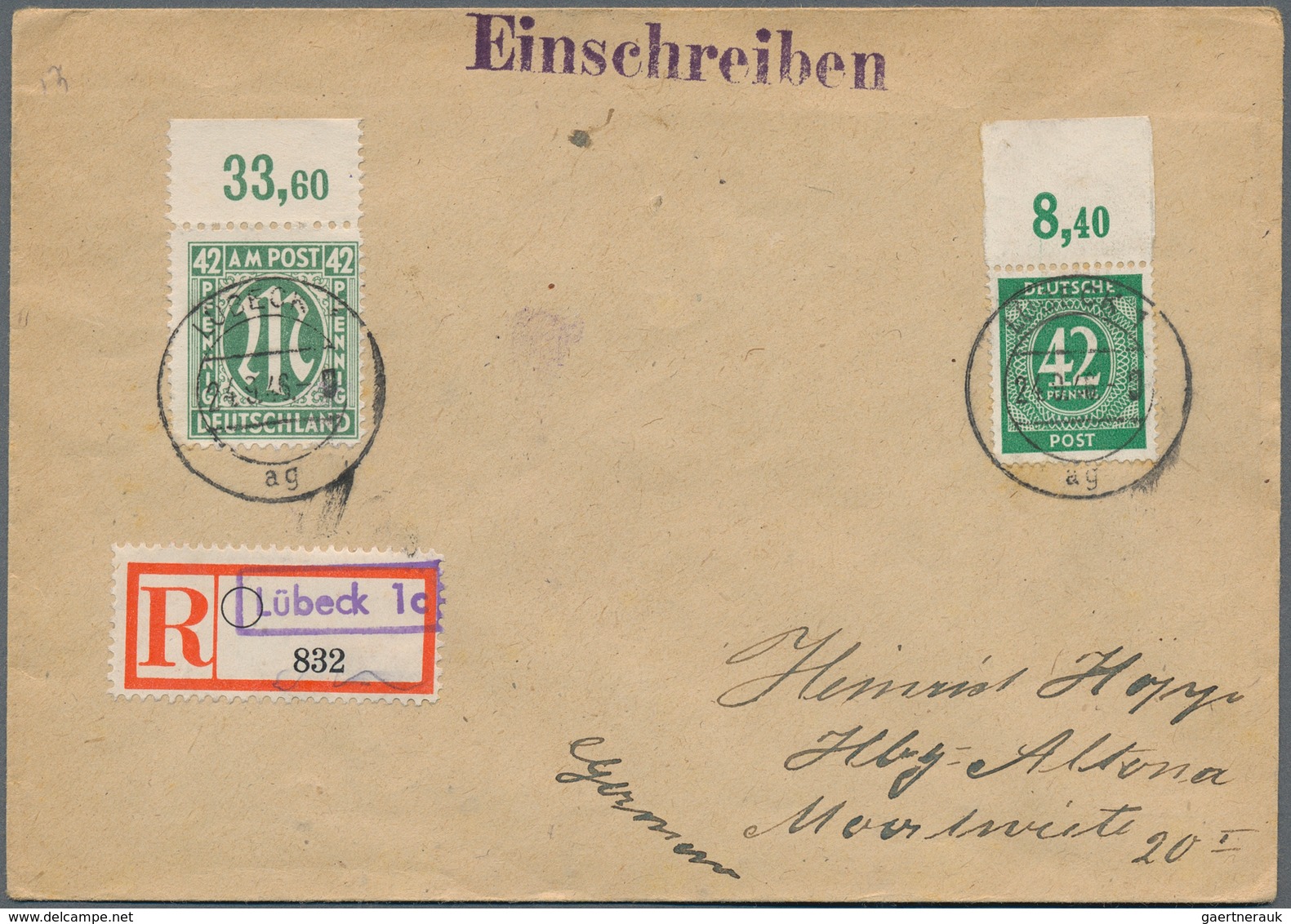 32102 Deutschland Nach 1945: 1945 - 1949 (ca.), Posten Von Etwa 220 Belegen Aus Den Verschiedenen Besatzun - Sammlungen