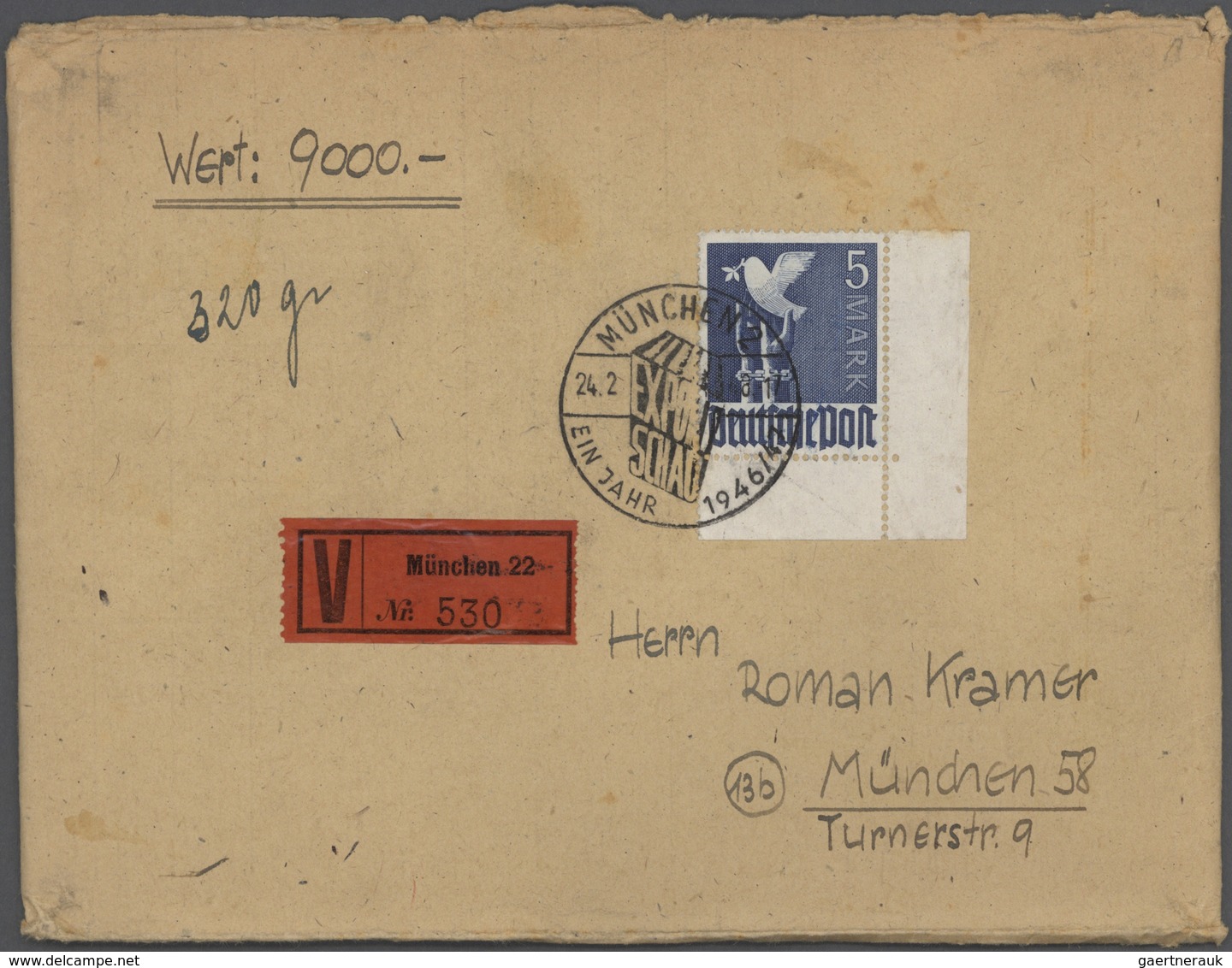 32112 Deutschland nach 1945: 1945/1949, Sammlung von ca. 220 Briefen und Karten mit Frankaturen Kontrollra