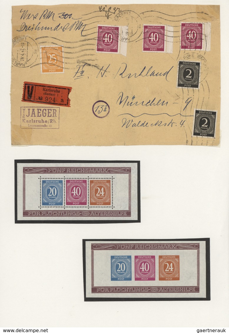 32113 Deutschland Nach 1945: 1945/1949, Urige Und Gehaltvolle Sammlung Auf Selbstegestalteten Albenblätter - Sammlungen