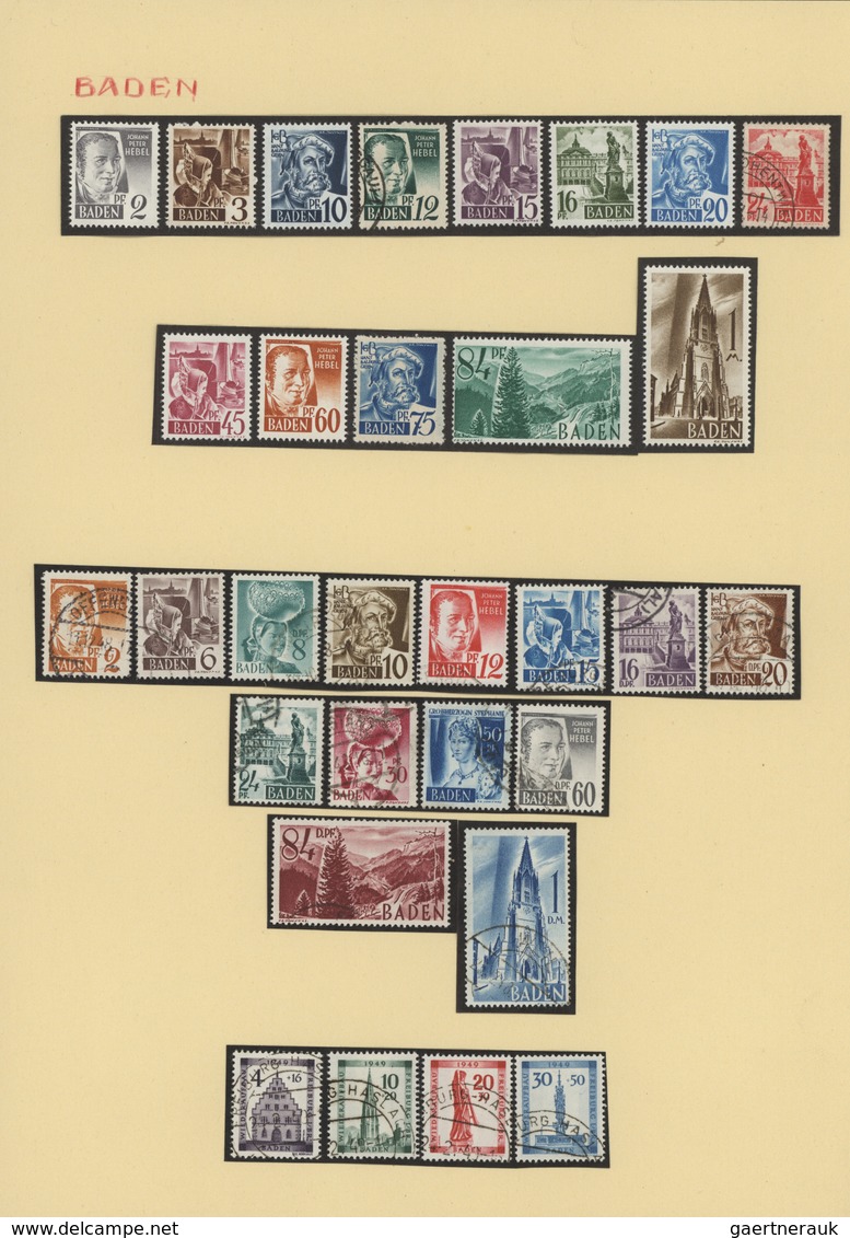 32113 Deutschland Nach 1945: 1945/1949, Urige Und Gehaltvolle Sammlung Auf Selbstegestalteten Albenblätter - Sammlungen