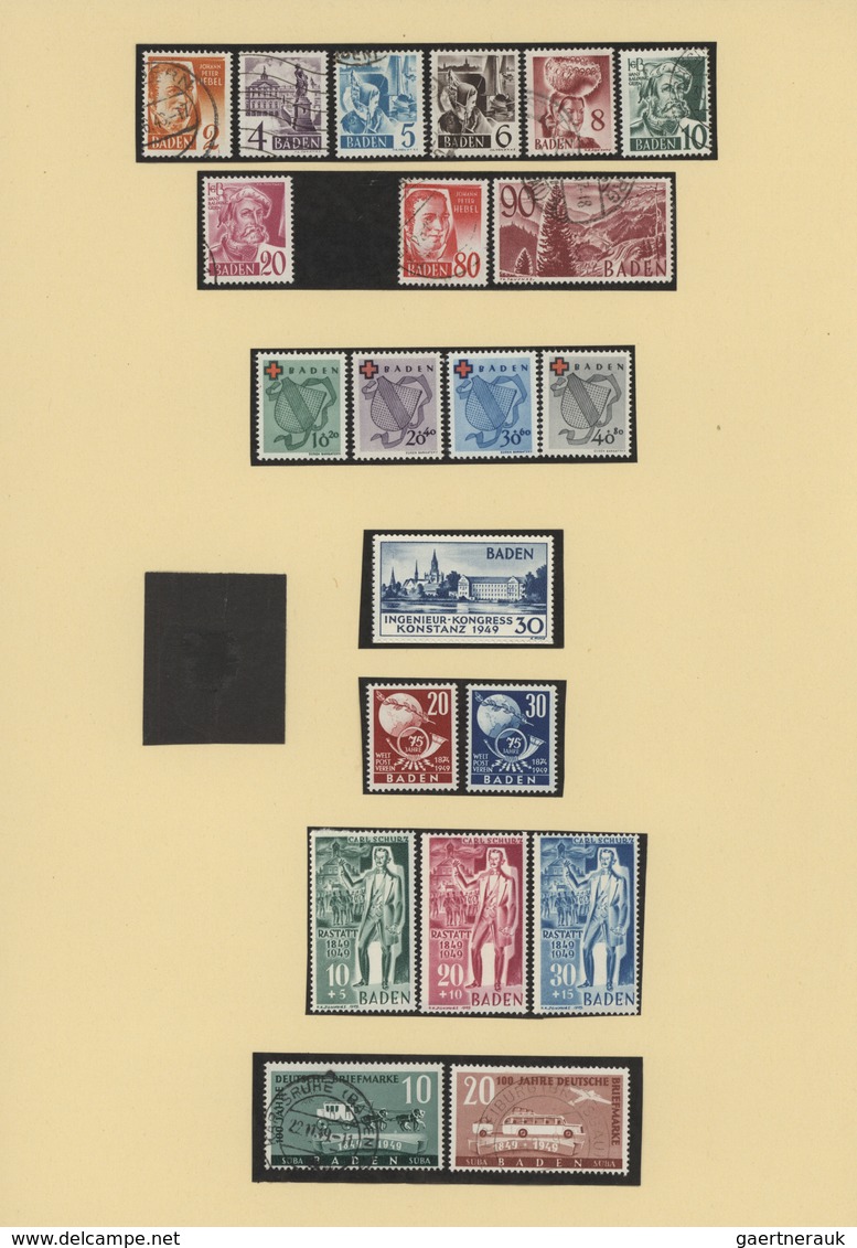32113 Deutschland Nach 1945: 1945/1949, Urige Und Gehaltvolle Sammlung Auf Selbstegestalteten Albenblätter - Verzamelingen