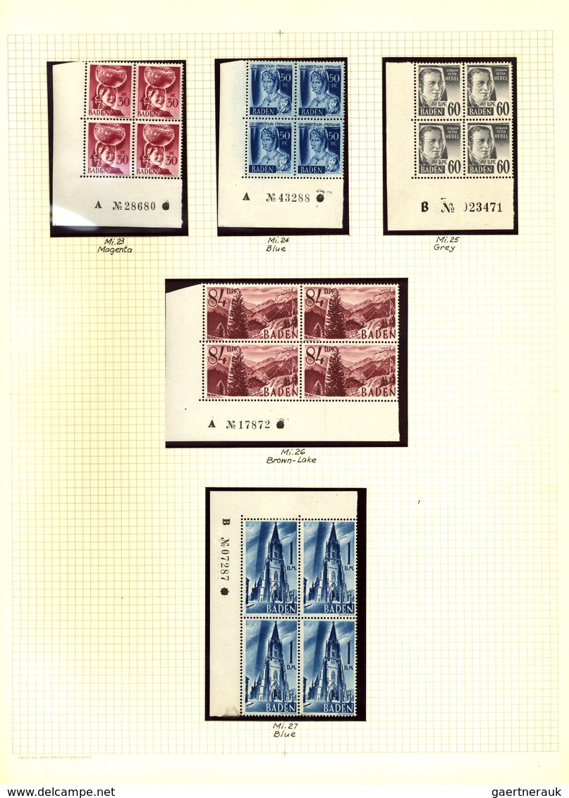 32118 Deutschland Nach 1945: 1945/1956, Gehaltvolle Sammlung Der Westzonen Im Großen Album Individuall Auf - Sammlungen