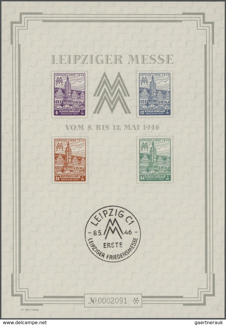 32120 Deutschland Nach 1945: 1945/1957, Meist Bis 1949, Urige Sammlung In Zwei Lindner-Ringbindern Sowie Z - Verzamelingen