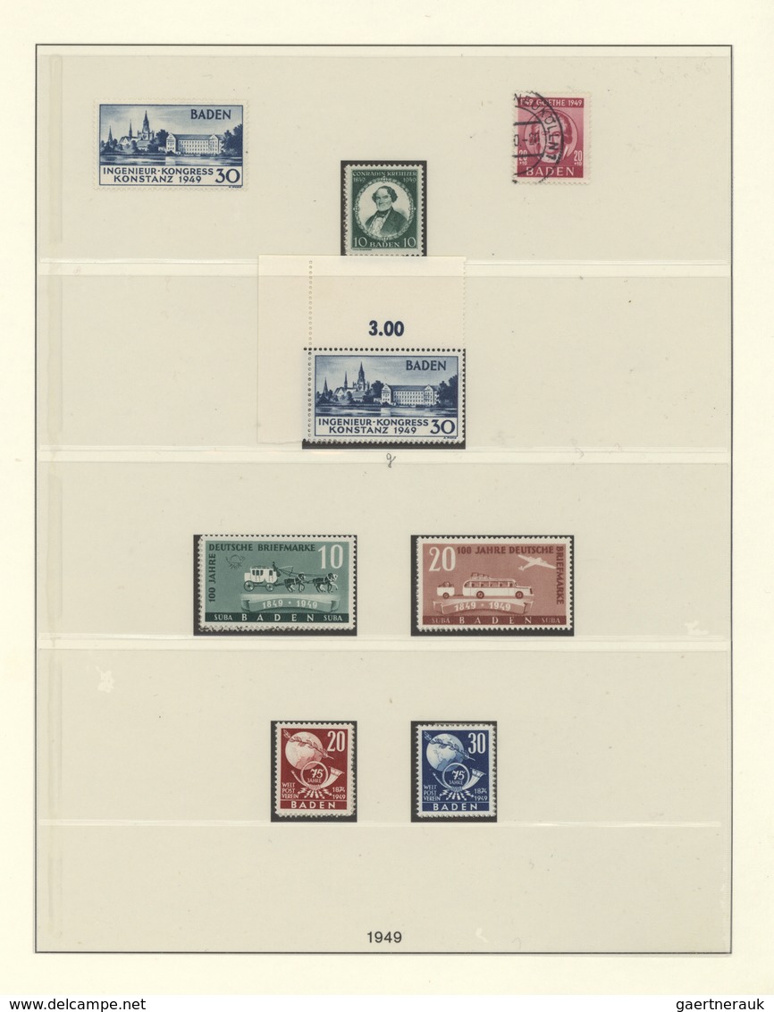 32120 Deutschland Nach 1945: 1945/1957, Meist Bis 1949, Urige Sammlung In Zwei Lindner-Ringbindern Sowie Z - Verzamelingen