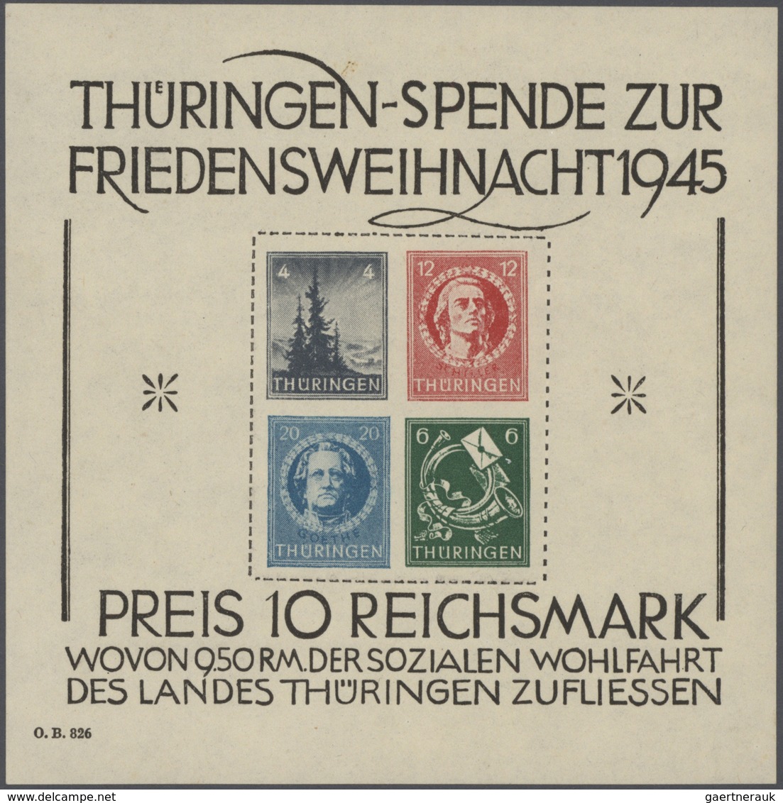 32120 Deutschland nach 1945: 1945/1957, meist bis 1949, urige Sammlung in zwei Lindner-Ringbindern sowie z