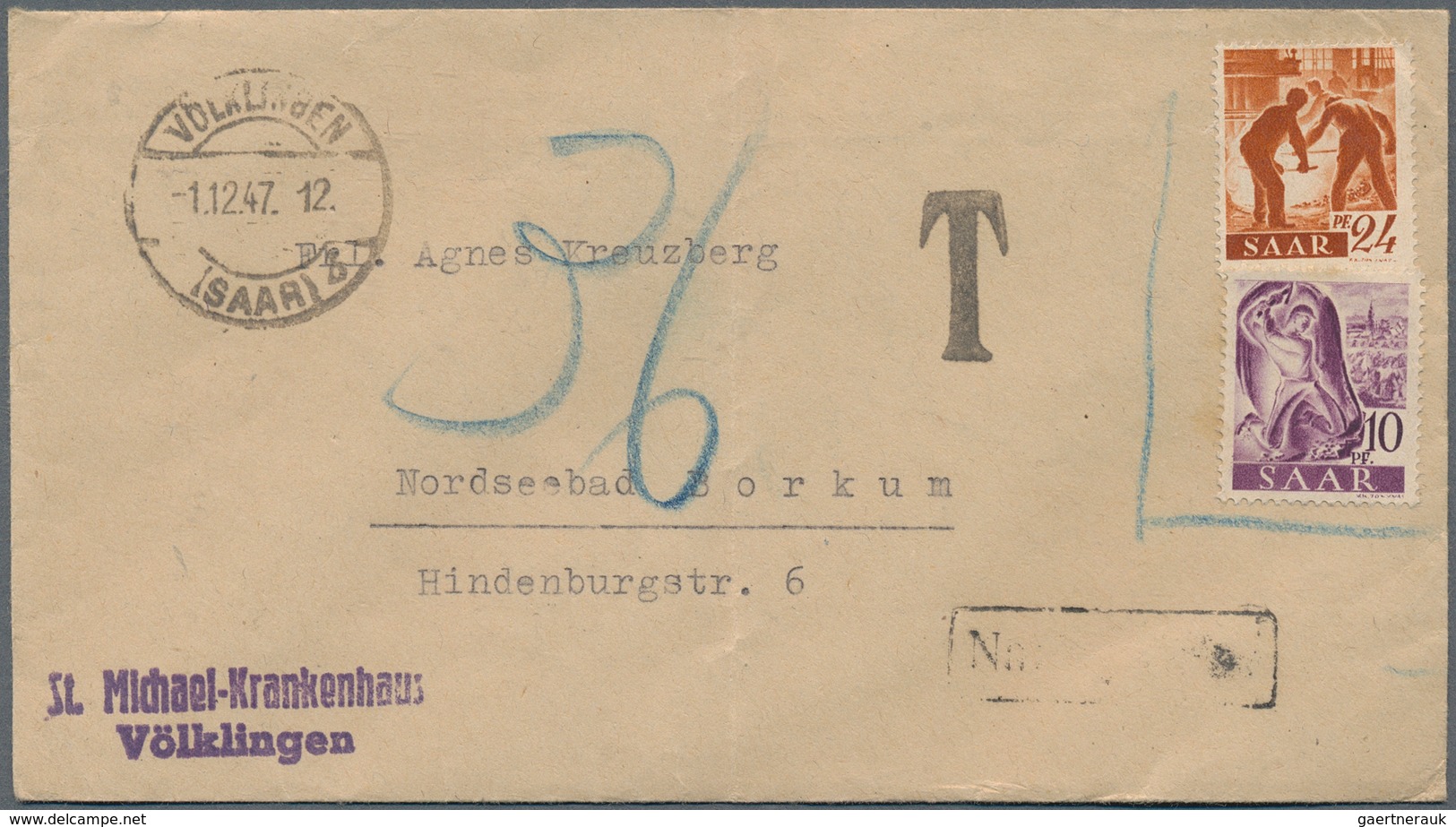 32121 Deutschland Nach 1945: 1945/1958, Vielseitige Partie Von Ca. 214 Briefen Und Karten Mit All.Besetzun - Verzamelingen