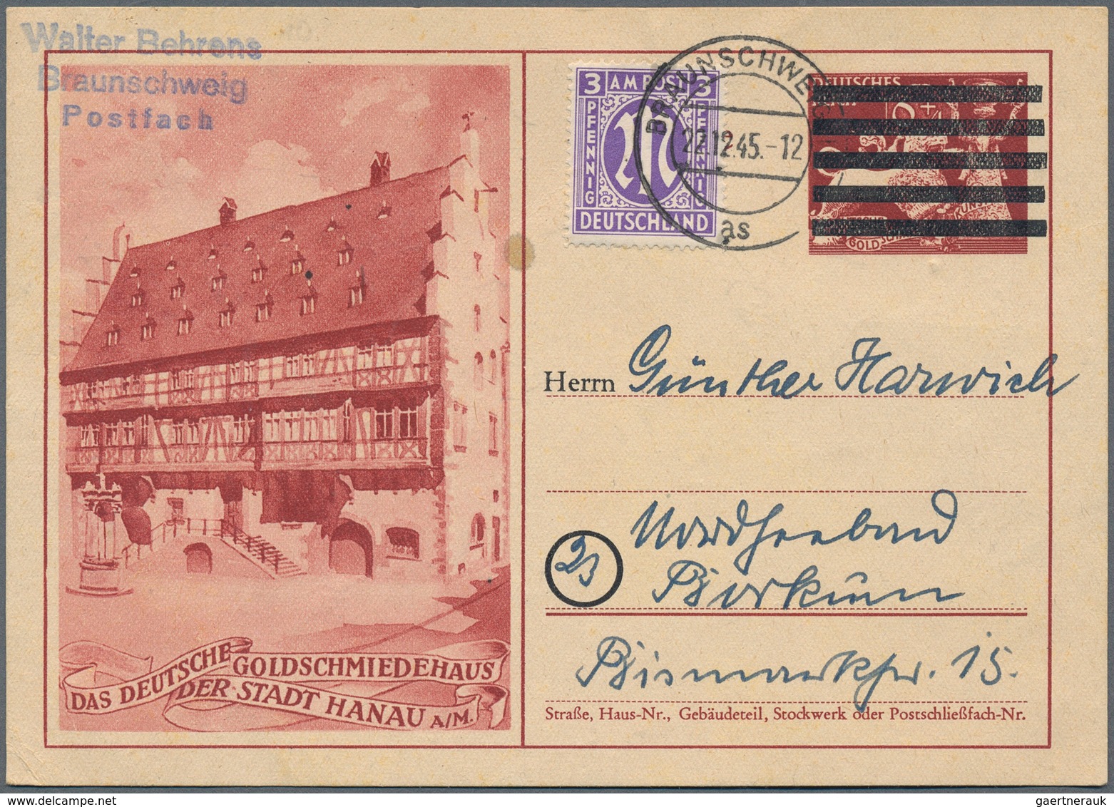 32121 Deutschland Nach 1945: 1945/1958, Vielseitige Partie Von Ca. 214 Briefen Und Karten Mit All.Besetzun - Sammlungen