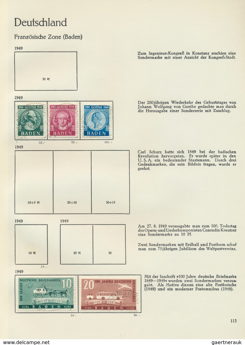 32122 Deutschland Nach 1945: 1945/1959, Sauber Gestempelte Sammlung Im Sprechenden Behrens-Album, Immer Wi - Verzamelingen