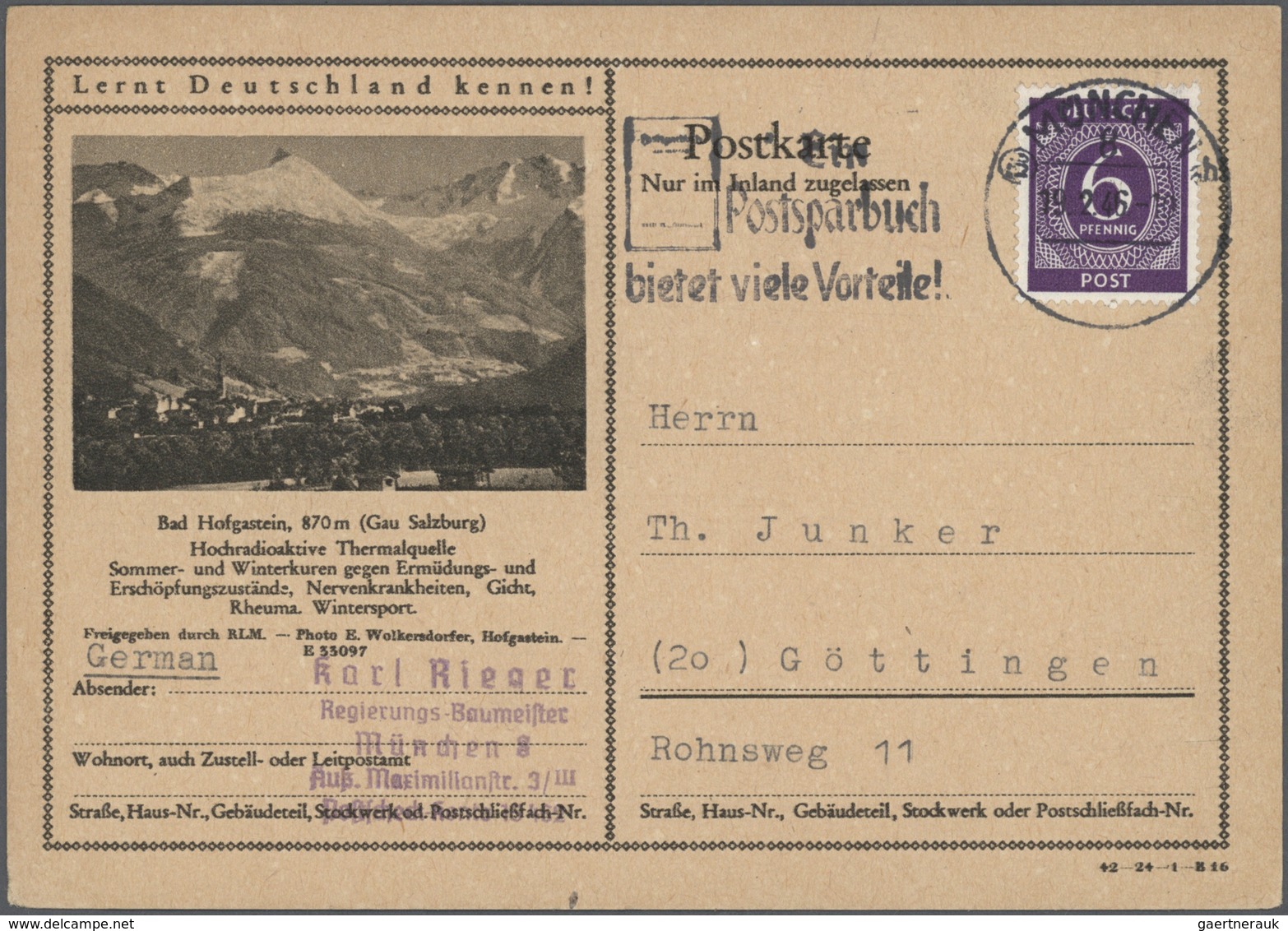 32132 Deutschland nach 1945: 1945/1990, interessanter Posten von ca. 270 Belegen mit zahlreichen Ganzsache