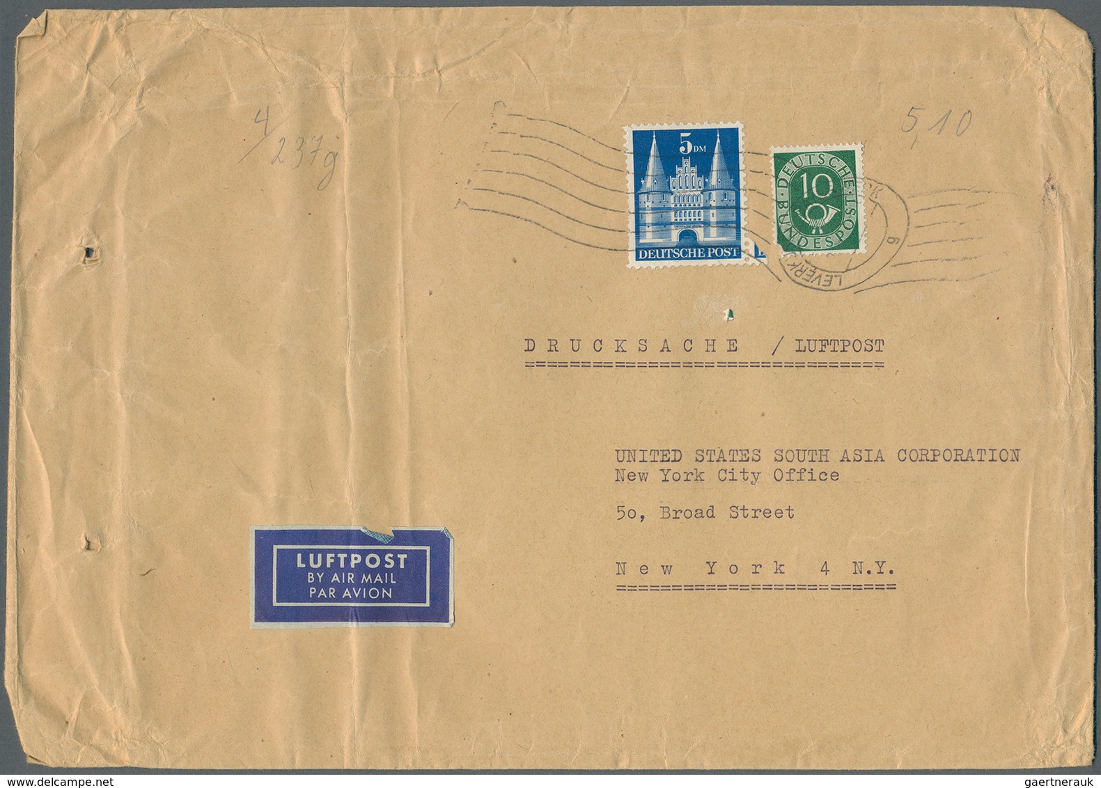 32134 Deutschland Nach 1945: 1945/2000 (ca.), Posten Mit Marken, Vielen Hunderten Briefen Mit Teil AM Post - Verzamelingen